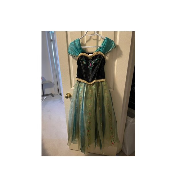 Original Disney Anna Dress Sz 9/10 - Beautiful - Picture 1 of 4